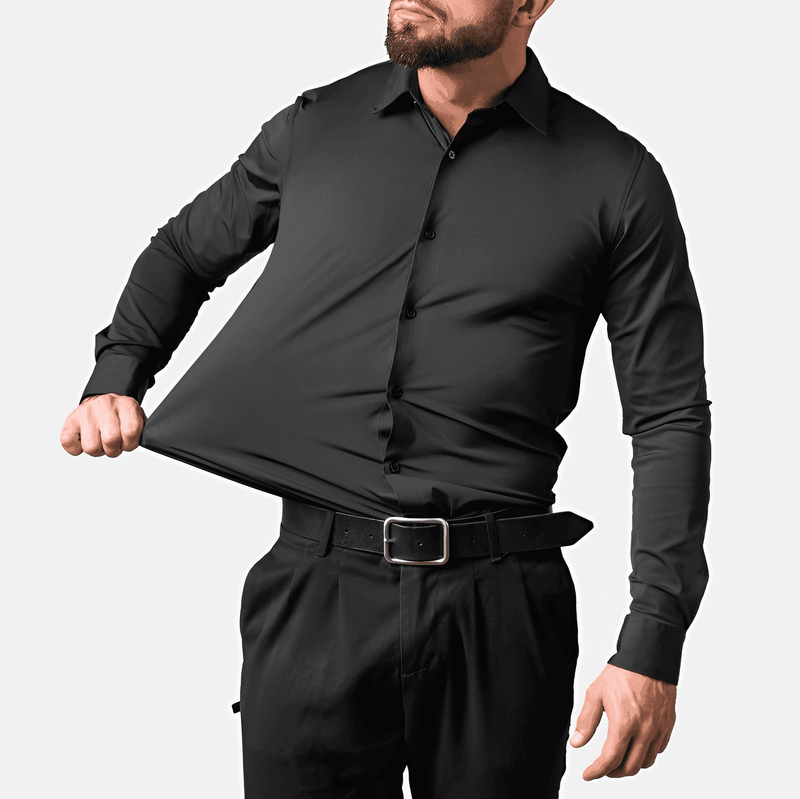 Camisa Social Masculina Slim Elástica - Confortex®